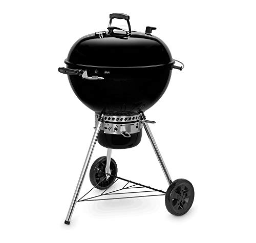 Weber GBS E-5750 Parrilla Carbón vegetal Carro Negro, Plata - Barbacoa (Parrilla, Carbón vegetal, 2342 cm², 57 cm, Carro, Grid)