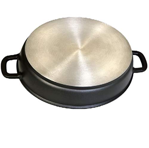 WECOOK Ecostone Cazuela Baja, Acero Inoxidable, Negro, 28cm