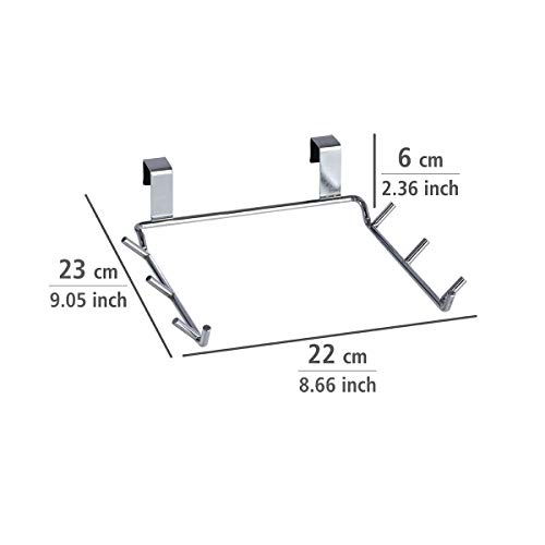 Wenko Soporte para Bolsa de Basura, Metal, Plateado, 23x22x6 cm