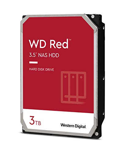 Western Digital Red WD30EFAX Disco duro 3.5" para dispositivos NAS 5400 RPM Class 3TB, SATA 6 Gb/s, CMR, 64MB Cache, Rojo