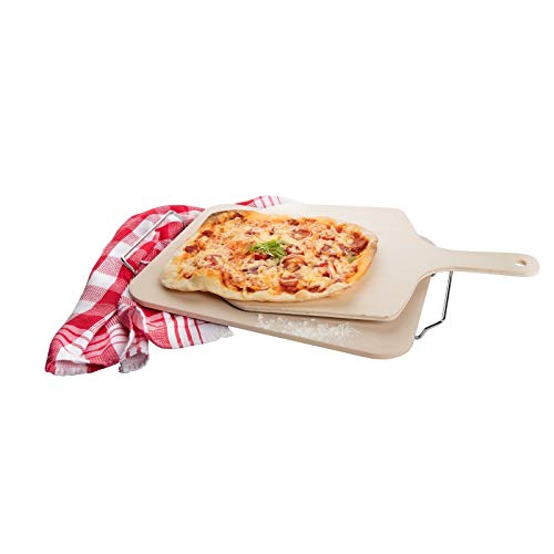 Westmark - Bandeja de Horno para Pizza, cerámica, Beige, 38 x 30 cm