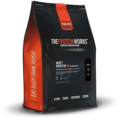 Whey Protein 80 | 82% De Proteína | Batido Alto En Proteínas & Bajo En Azúcares | THE PROTEIN WORKS | Crema de Vainilla | 500g