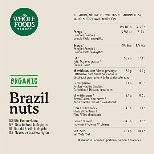 Whole Foods Market - Nueces de Brasil ecológicas, 200 g