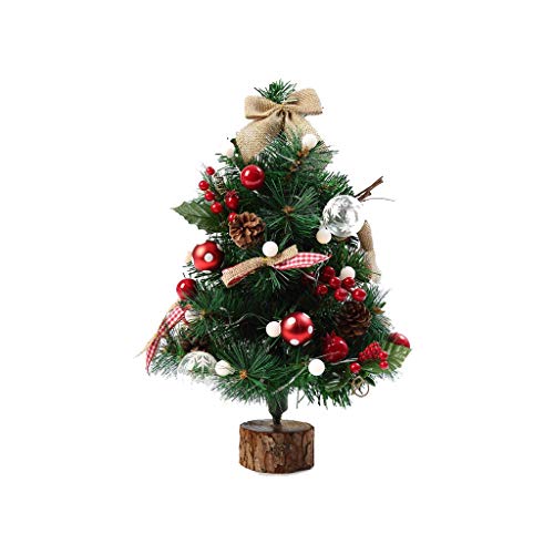 Whygry Decoración de sobremesa con Agujas de Pino con un Ligero árbol de Navidad (19.7 * 9.8 * 9.8in)