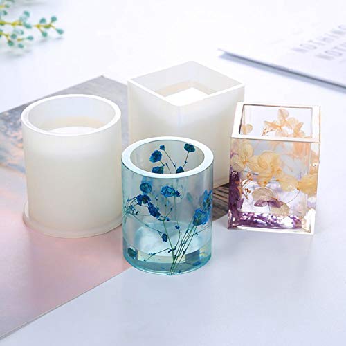 WiFndTu 4 cajas de flores secas de resina para hacer velas, hacer jabón, flores naturales para aromaterapia, colgante de resina epoxi, collar y joyería