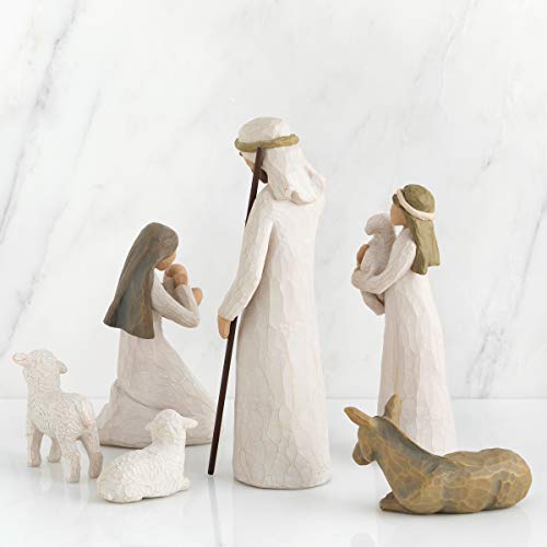 Willow Tree Figurillas Decorativas con diseño, Resina, Blanco, 23 x 1.1 cm