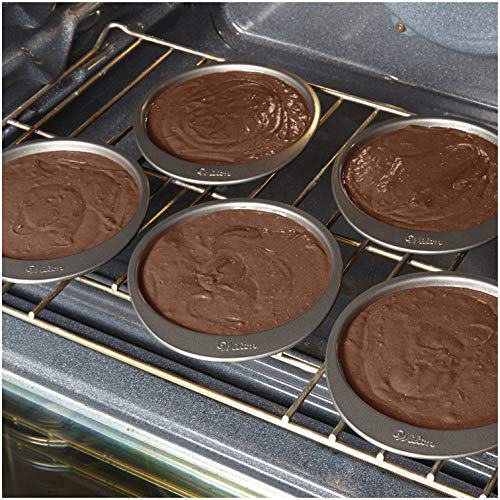 Wilton 2105-0112 - Set 5 moldes capas para Layer Cakes, 15.2 cm diam x 1,9 cm alto