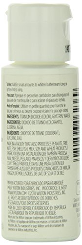 Wilton Colorante alimentario de glaseado intenso (56 ml) Blanco