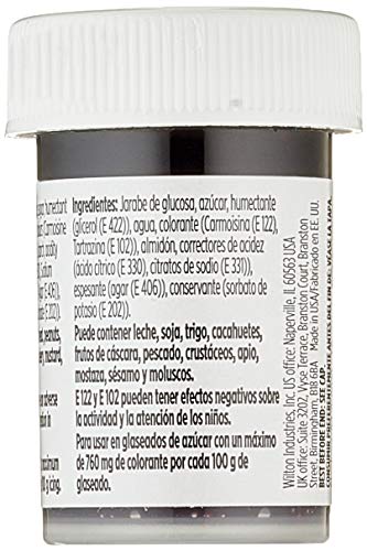 Wilton Colorante Alimenticio para Glaseado en Pasta, 28.3g, Color Rosa,  04-0-0033