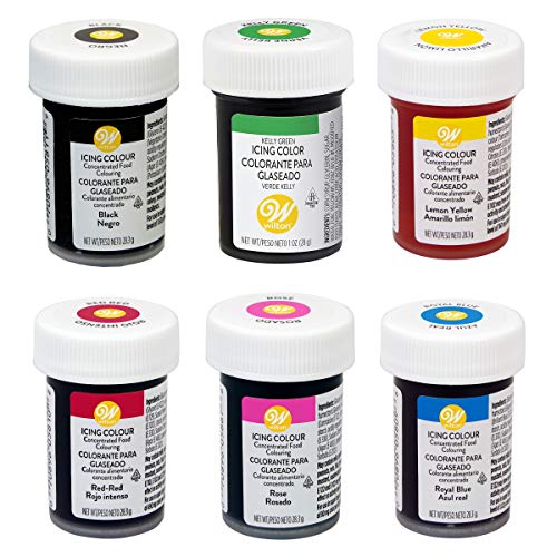 Wilton Icing Paste Gel for Cake Cupcake Baking Decoration 6 Primary colours