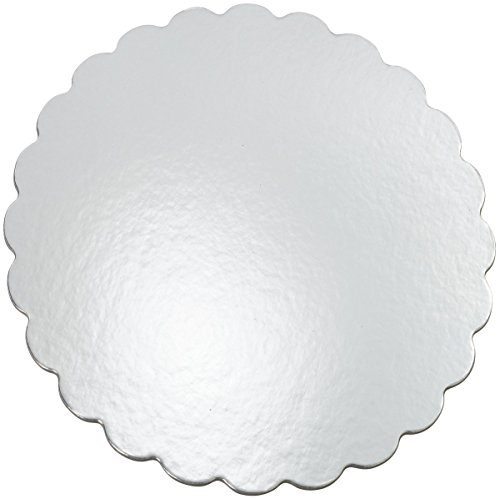 Wilton Pack de 8 Bases de cartón, 30 cm, Color Plateado