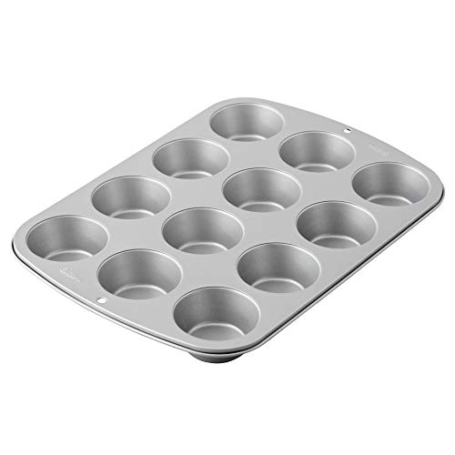 Wilton Recipe Right® Molde para Muffins, Cupcakes o Magdalenas de 12 cavidades con base de 5cm, 03-3118