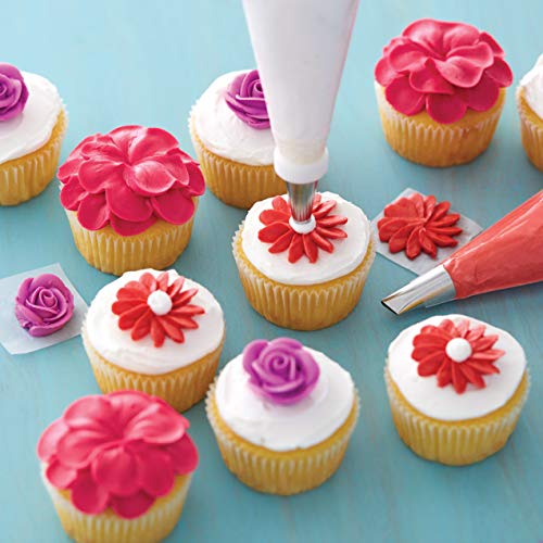 Wilton Set de decoración para Cupcakes, 12 Piezas, Acero Inoxidable