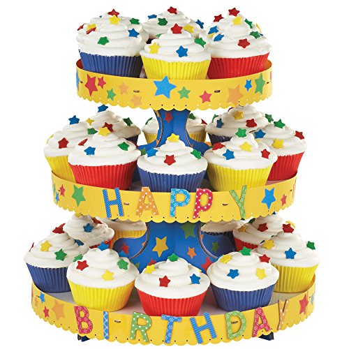 Wilton Soporte para Cupcakes de 3 Alturas, cartón, Blanco, Centimeters