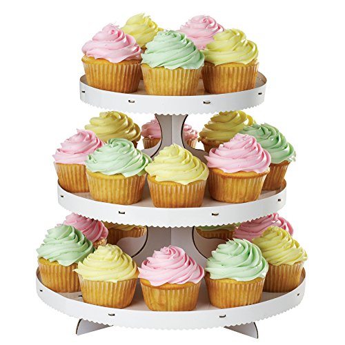 Wilton Soporte para Cupcakes de 3 Alturas, cartón, Blanco, Centimeters