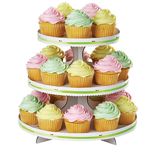 Wilton Soporte para Cupcakes de 3 Alturas, cartón, Blanco, Centimeters