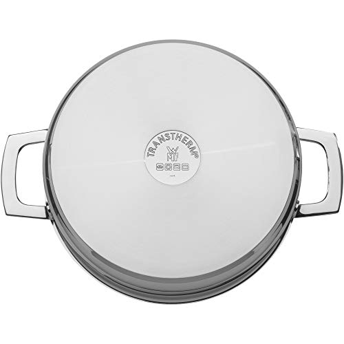 WMF 778046380 Vario Cuisine-Batería de Cocina de 4 Piezas con termómetro Integrado, Acero Inoxidable, 1.9 litros, Cromargan