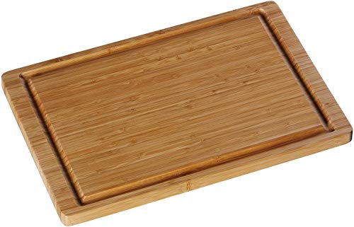 WMF Bamboo Tabla de Cortar de Madera de Bambú con Surco para Líquidos, 38 x 25 cm