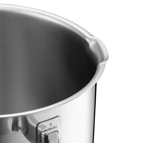 WMF Function 4 - Batería de Cocina, 4 Piezas Acero Inoxidable, 1 Olla Grande de 5.7 L, 1 Olla Mediana de 3.3 L, 1 Olla Pequeña de 1.9 L y 1 Cacerola de 3.4 L, Apta para Todo Tipo de Cocinas