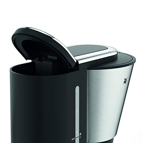 WMF Kitchenminis Aroma Cafetera de goteo con termo, cafetera de filtro para hasta 5 tazas de café, vaso térmico 350 ml, programa antical, indicador agua, display digital, filtro extraible , 760 W