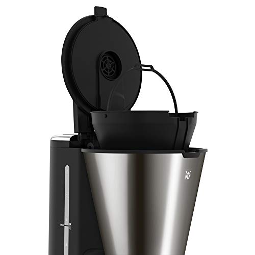 WMF Küchenminis Aroma - Cafetera con termo, 5 tazas, cafetera de filtro, taza térmica para llevar de 350 ml, 870 W, temporizador de 24 horas, apagado automático gris