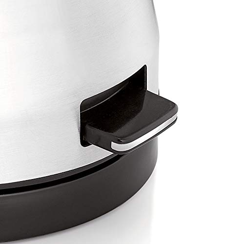 WMF Küchenminis Edition - Cafetera italiana (400 W, eléctrica, para 2 o 4 tazas, ahorra espacio, cromargan) mate/plata