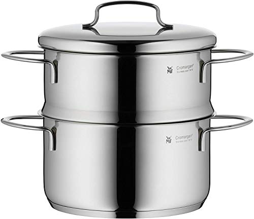 WMF Mini Olla con Interior de cocción al Vapor, Acero Inoxidable Pulido, 16 cm, 1,5 l