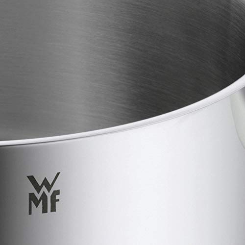 WMF Mini sartén con revestimiento de 18 cm, acero inoxidable Cromargan pulido, inducción, apilable, ideal para porciones pequeñas o presupuestos individuales