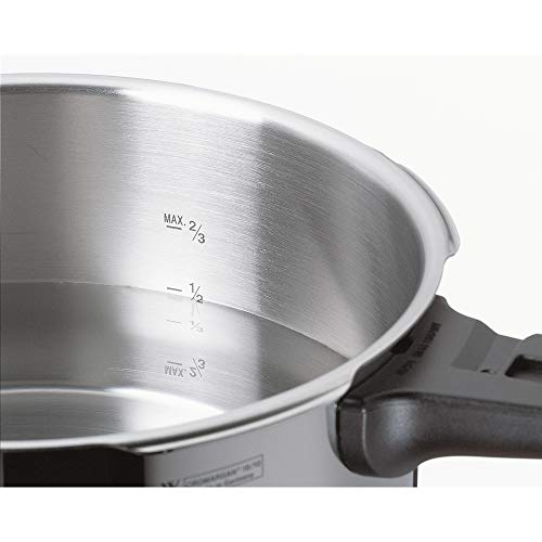 WMF Perfect Plus-Olla rápida sin Interiores de 22 cm de diámetro, 4,5 litros, 4.5 litros, Acero Inoxidable Cromargan 18/10, Plata