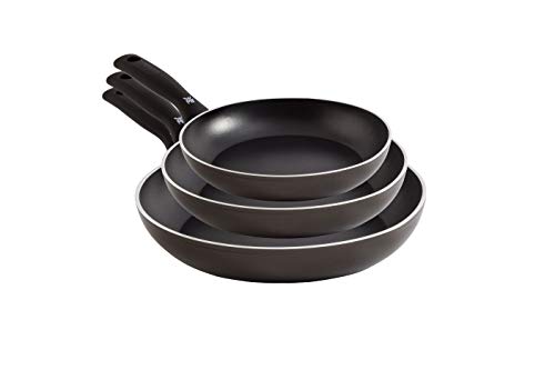 WMF Permadur Element Set de 3 sartenes de acero inoxidable de 20, 24 y 28 cm, con antiadherente para todo tipo de cocinas incluido inducción, Aluminio Fundido