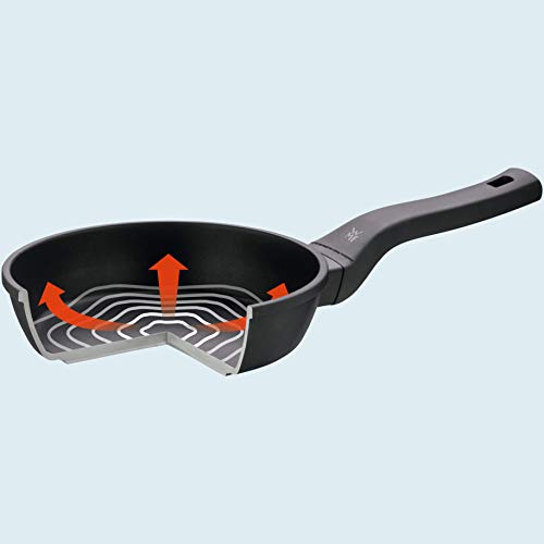 WMF Permadur Premium Set de 3 sartenes de Acero Inoxidable de 20, 24 y 28 cm, con Antiadherente para Todo Tipo de cocinas Incluido inducción