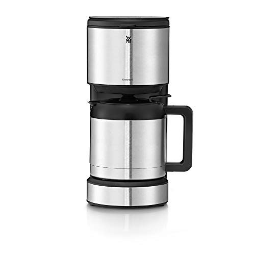 WMF Stelio Aroma Cafetera de 1000 W con jarra térmica de 1 L para 8 tazas e indicador de nivel de agua en el exterior, acabados de acero inoxidable de cromargan mate, antigoteo