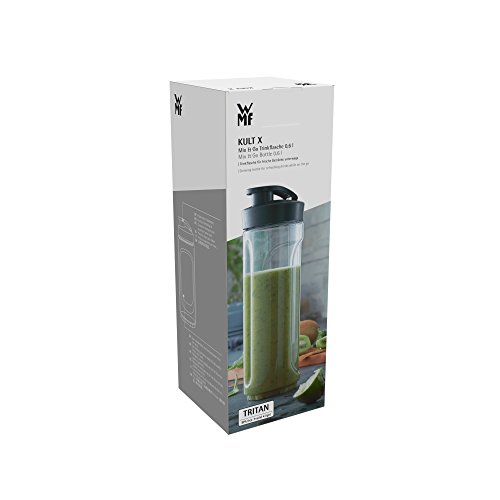 WMF Vaso Recambio para Batidora Kult X Mix & Go, capacidad de 0.6 litros, Tritan libre de BPA, apto para lavavajillas, tapa hermética libre de fugas, transportable, óptima para batidos y smoothies