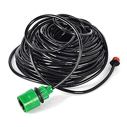 WOOAI Sistema de riego 15 m DIY Drip Sistema de riego automático Planta Auto riego Manguera de Jardín Micro Drip Sistema de riego de Jardín, 15 m