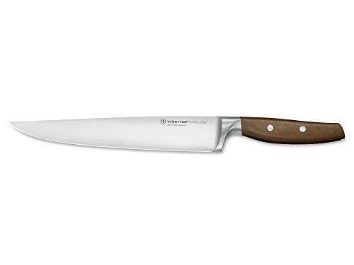 Wüsthof 3922-7/23 Epicure - Cuchillo para rebanar (carbono, acero inoxidable, madera), color marrón