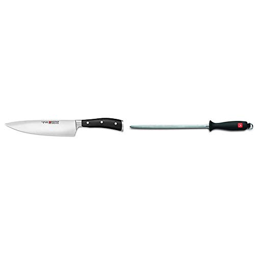 Wüsthof - Cuchillo chef classic-ikon + 4473 - Afilador de cuchillos, 26 centímetros