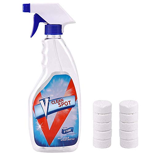 WYFC Kit De Limpieza De Rociado Efervescente Multi Funcional con 1 Botella De Spray - Limpiador De Rociado Multiuso (10 Piezas con Película De Descontaminación)