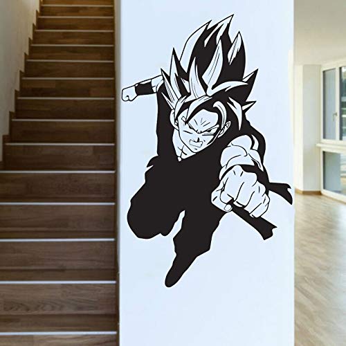 wZUN Pegatina de Pared de Dibujos Animados Dragon Ball Vinilo calcomanía Manga Anime niños decoración de Dormitorio japonés clásico Manga Mural 26X42cm