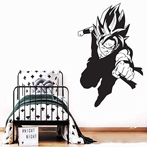 wZUN Pegatina de Pared de Dibujos Animados Dragon Ball Vinilo calcomanía Manga Anime niños decoración de Dormitorio japonés clásico Manga Mural 26X42cm