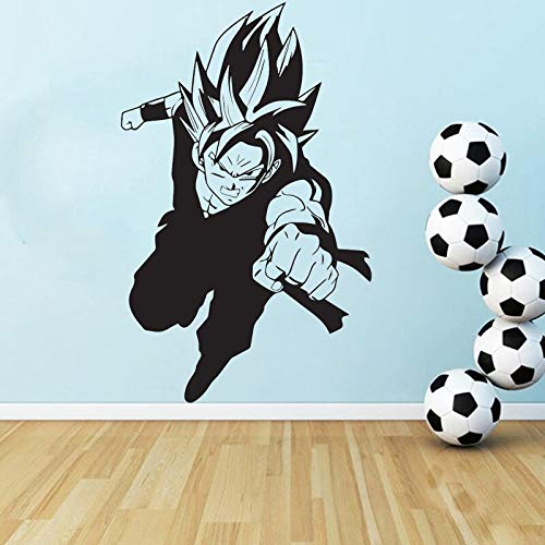 wZUN Pegatina de Pared de Dibujos Animados Dragon Ball Vinilo calcomanía Manga Anime niños decoración de Dormitorio japonés clásico Manga Mural 26X42cm