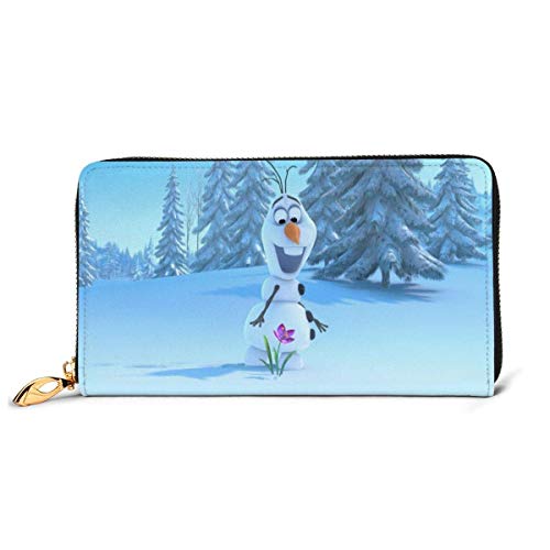 XCNGG FroAs PicZen Cartera Grande de Cuero Genuino Mujer, Cartera Larga con Cremallera Alrededor de la Cartera para Mujer, Bolso de Viaje con borlas, Tarjetero, Organizador, Cartera para