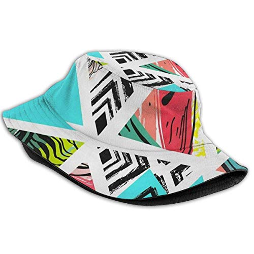 XCNGG Sombrero de Cubo con Estampado de Moda de melón de Agua de Palma Tropical, Gorra de Pescador de Verano para Mujeres y Hombres