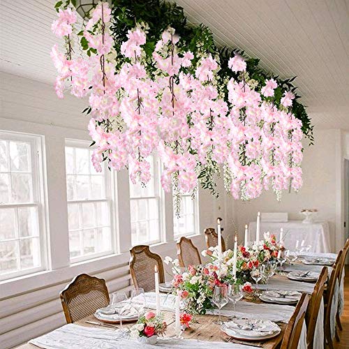 XHXSTORE 3pcs Ramo Flores Artificiales Pequeñas Flor Cerezo Artificial Decoracion Arbusto Artificial Exterior Interior para Boda Fiesta Hogar Jarrones Mesa Balcon Terraza Jardinera Puerta Cocina