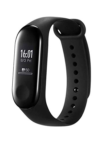 Xiaomi Mi Band 3 - Pulsera de actividad, Pantalla 0.78'' full OLED táctil, Notificaciones, Sumergible 50m, Mide calorías, pasos y sueño, Negro