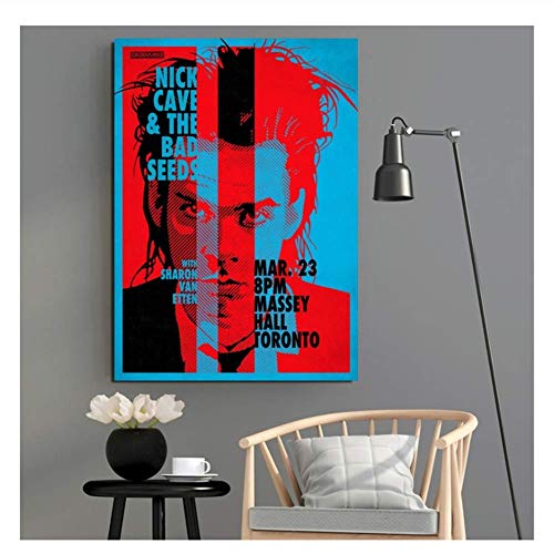 XuFan Nick Cave Retro Style Poster and Prints Canvas Painting Wall Art Decoración Regalo Wall Art Wall Home Decor-50x70cm Sin Marco