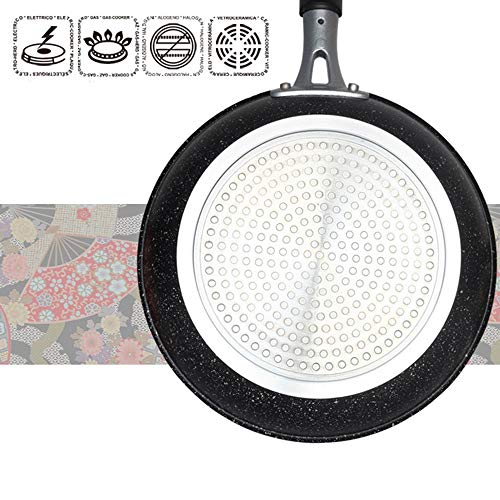 XuZeLii Sartén Mini Huevo De La Cocina Crepe Crepe Sartén con Tapa De Cocción De Las Verduras Sofría Ideal para La Cocina (Color : Black, Size : 20cm)