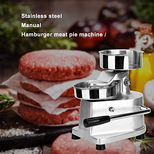 xxz Máquina para Hacer Hamburguesas comerciales Prensa de Hamburguesas Manual de Acero Inoxidable Máquina para Empanadas Carne a presión rápida, para Cocina Industrial Comida Restaurantes