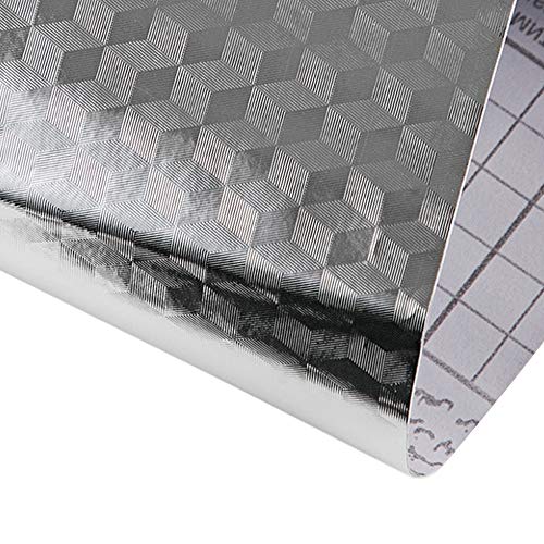 Ya Jin - Adhesivo de aluminio resistente al aceite para cocina, armario, cajón, autoadhesivo, papel pintado