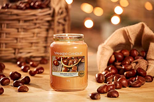 YANKEE CANDLE - Vela aromática en Tarro pequeño, castaña Tostada, Colección Farmers’ Market