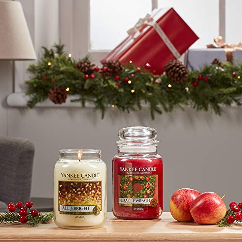 Yankee Candle Vela en un Vaso Doze, Una Corona de Manzanas Rojas, Rojo, Frasco Grande